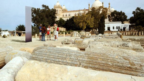 A general view of the old Roman Catholic Saint Louis Cathedral, a UNESCO World Heritage Site located in Carthage, Tunisia, on February 27, 2010. (AFP)