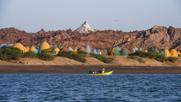ZAV Architects says: 'Hormuz island has naturally coloured sand and sediments, which give it its outstanding colourful landscapes, and it is often called the rainbow island'. (Iranian Photographer/ Tahmineh Monzavi)