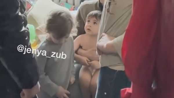 Masha, four, (centre, left) and her brother, two, (centre) allegedly never went outside and also lived with their grandmother, whose name has not been disclosed. (Instagram)