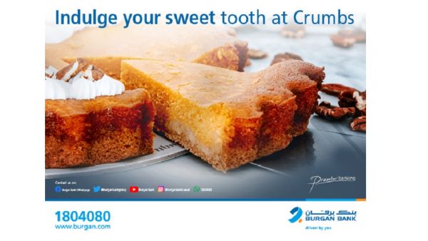 Crumbs Bakery offers custom-made cakes, desserts and cake-pops for every occasion and provides home delivery service. Burgan Bank Rewards Its Premier Customers With a 10% Discount From “Crumbs”