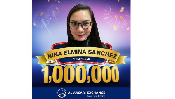 Nina Elmina Sanchez becomes Al Ansari Exchange’s 7th Millionaire Woman Wins One Million Dirhams After Sending Dh186 To Her Father