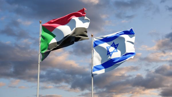 Flags of Israel and Sudan  (Shutterstock)	