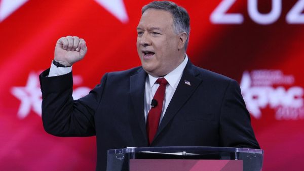 Mike Pompeo in a blustering mood! 