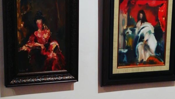 Paintings inspired by the masters Artist. (Nabad Art Gallery)
