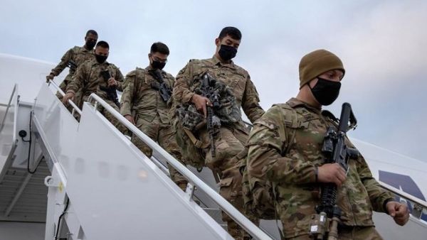 During Biden’s time as vice president, the US pushed US troop totals in Afghanistan to 100,000. (File/AFP)