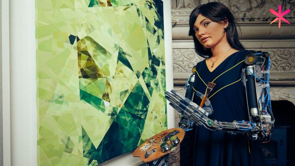 The world's first robot artist is set to have her first exhibition in London. (Twitter)