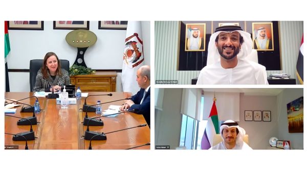 خلال الحدث بن طوق يبحث مع وزيرة الصناعة والتجارة الأردنية سبل تنمية التعاون الاقتصادي بين البلدين إلى مستويات جديدة