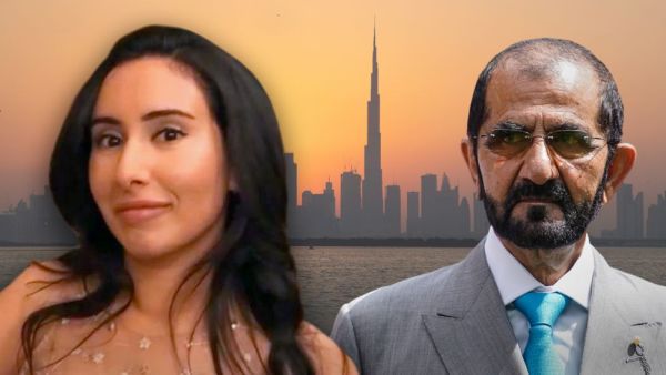 الشيخ محمد بن راشد آل مكتوب - وابنته الشيخة لطيفة 