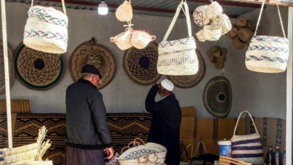 Palm wicker products made by Tawergha residents who returned to the city after fleeing in the aftermath of the toppling of Gadhafi. (AFP) Palm wicker products made by Tawergha residents who returned to the city after fleeing in the aftermath of the toppling of Gadhafi. (AFP)