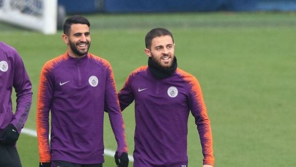 The pair combined for the Algeria international's goal as Pep Guardiola's team stretched their lead at the top of the table (Photo: AFP)
