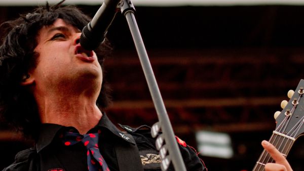 American Punk Trio Green Day, one of world's biggest rock bands,live on stage on 21st Century Breakdown World Tour at Kylasaari in Finland on June 8, 2010 in Helsinki,Finland. (Shutterstock)