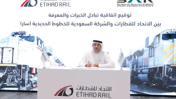 Etihad Rail and Saudi Railway Company To Cooperate in the Exchange of Services and Training