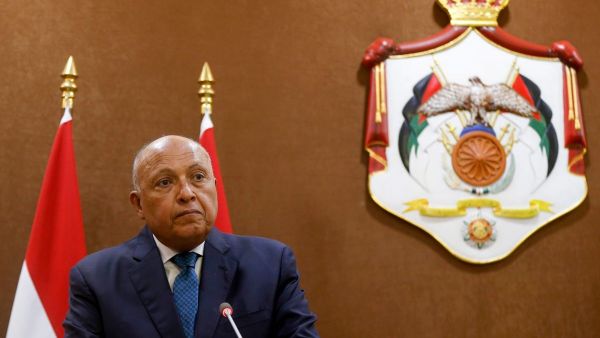 Egypt's FM Sameh Shoukry in Jordan 