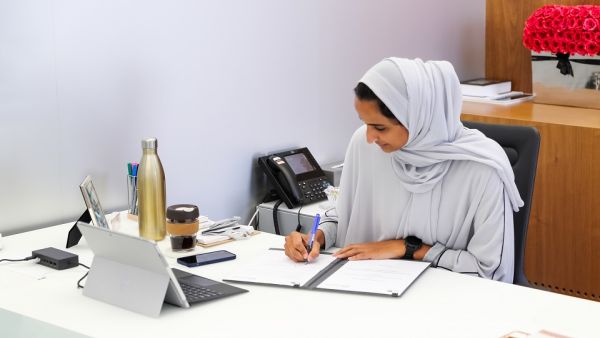 سعادة الشيخة هند بنت حمد آل ثاني، نائب رئيس مجلس إدارة مؤسسة قطر شراكة جديدة بين مؤسسة قطر ومؤسسة العطية لدعم الجهود الوطنية في مكافحة التغيّر المناخي