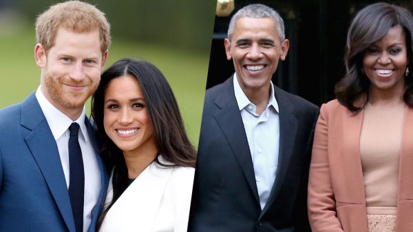 الأمير هاري وميغان ماركل وميشيل أوباما