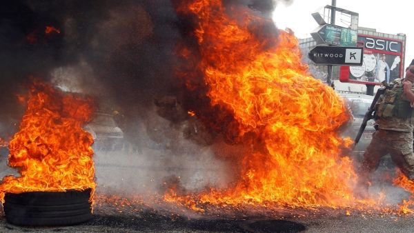 حريق في طرابلس