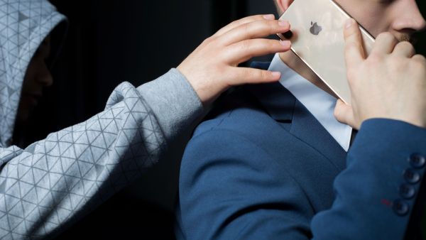 Snatching the mobile!
