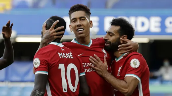 ثلاثي ليفربول صلاح وفيرمينو وماني