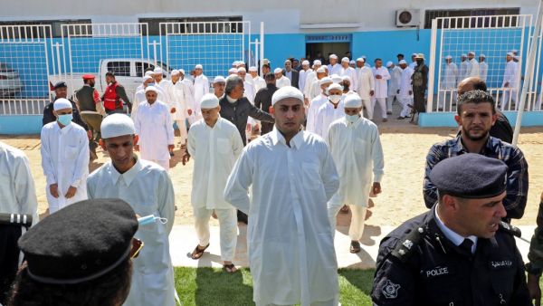 Prisoners of war, loyal to the forces of Libya's eastern military strongman Khalifa Haftar