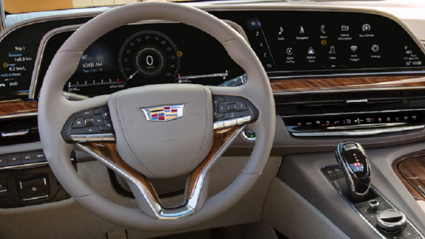 The 2021 Escalade Industry-first Curved OLED Display Puts Drivers At The Heart Of The Legendary SUV