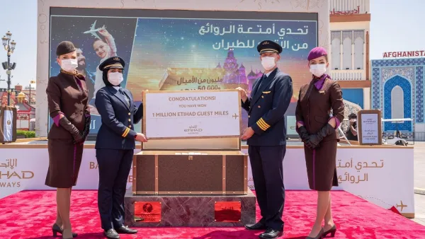 Global Village Set To Make Another Dream Come True As Hundreds Attempt To Win Etihad Baggage Claim Challenge Every Day 