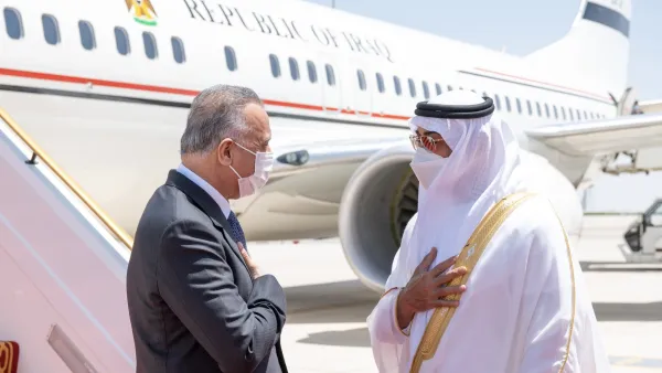 Abu Dhabi Crown Prince Mohammed bin Zayed received the Iraqi prime minister