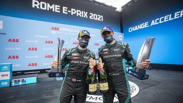Jaguar Secures First Formula E Double Podium In Rome  