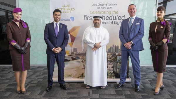 الاتحاد للطيران تطلق أول رحلة تجارية مجدولة بين أبوظبي و تل أبيب