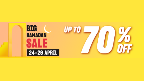 Biggest sale of the year so far will be filled with exciting deals, flash sales, and incredible savings off all categories Get up to 70 Percent off During the noon.com Ramadan Sale