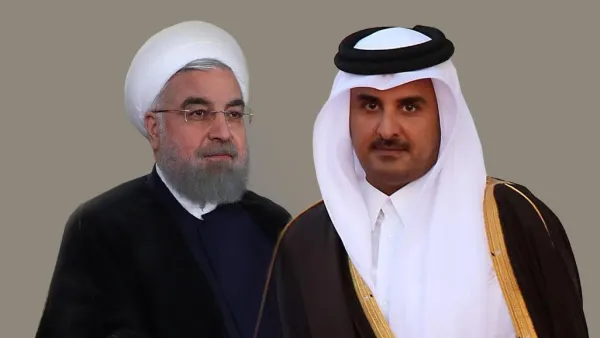 الرئيس الإيراني وأمير قطر