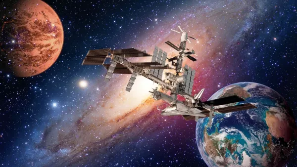 Space shuttle planet interstellar satellite international station