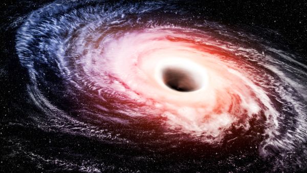 The black hole space in the hydrogen nebula galaxy