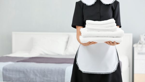 domestic worker in uniform