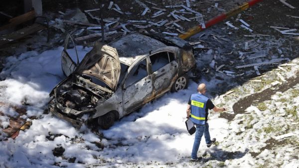 Hamas Rocket Hits Ramat Gan in Tel Aviv's occupied territories.