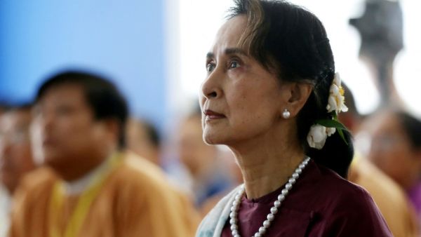 Myanmar's deposed leader Aung San Suu Kyi
