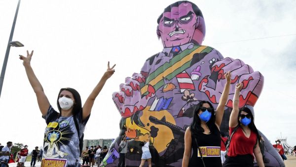 Brazilian protesters hit the streets to call for Bolsonaro's impeachment.
