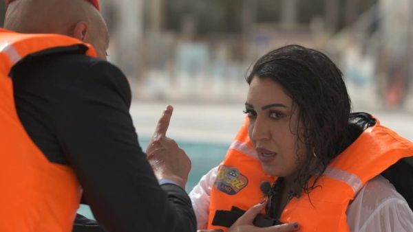 Dangerous Fall! Asma Lmnawar UNSAFELY Pushed By Ramez Galal From High Altitude.. Watch