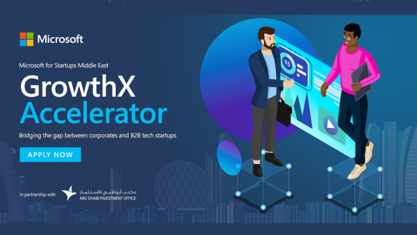 Initiative by Microsoft for Startups and the Abu Dhabi Investment Office aims at bridging the gap between corporates and B2B tech startups to transform the regional entrepreneurship ecosystem. Microsoft’s ‘GrowthX Accelerator’ Applications Now Open For B2B Startups Across The Uae