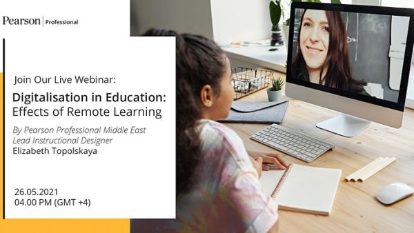 Pearson Event - May 26th - Digitalization in Education. Pearson Hosts A Webinar Discussing The Key Trends In Digitalization Of Education