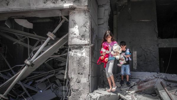 Walking among the Gaza rubble 