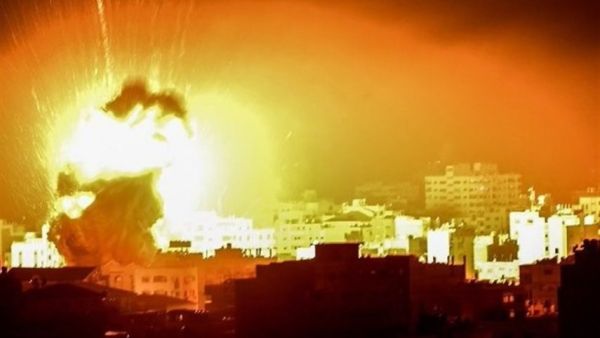 قصف اسرائيلي على قطاع غزة