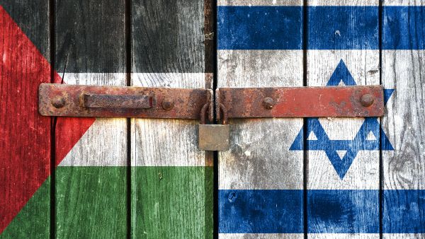 Israel and Palestine flags