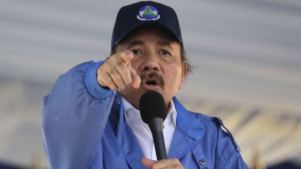 رئيس نيكاراغوا دانيال أورتيغا في ماناغوا 