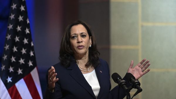 US Vice-President Kamala Harris speaks during a joint press conference with Guatemalan President Alejandro Giammattei (out of frame) at the Culture Palace in Guatemala City on June 7, 2021. Johan ORDONEZ / AFP VP Kamala Harris: illegal immigrants will not be welcomed in the US