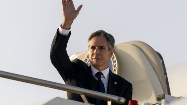US Secretary of State has met the new Israeli Foreign minister in Rome.
