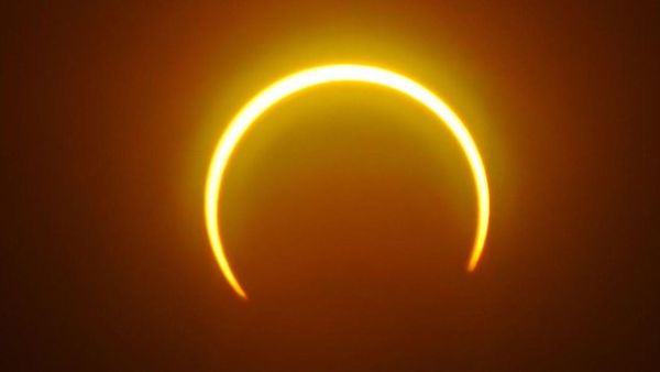 a rare "ring of fire" solar eclipse