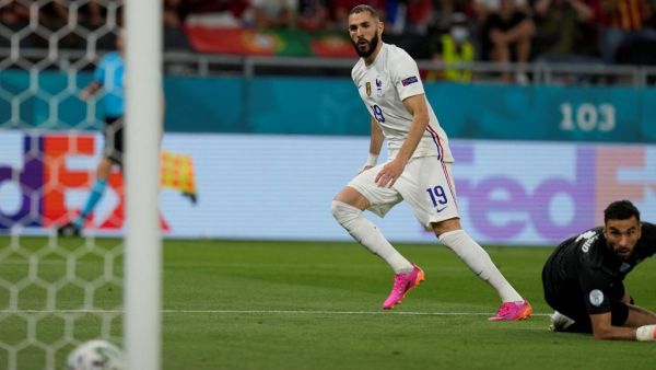 The striker had yet to score or assist since his return to the France national team before breaking through on Wednesday (Photo: AFP)
