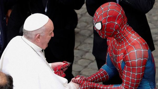 That time the Pope met Spider-Man