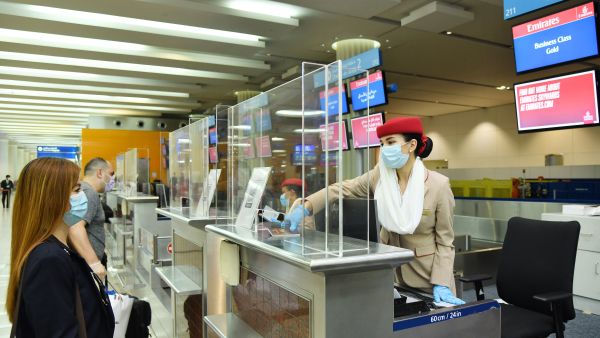 IATA Travel Pass Alhosn check in counter Emirates Expands IATA Travel Pass Implementation, Partners With Alhosn To Enable Even Smoother Journeys