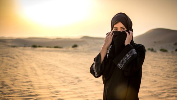 Portrait of middle eastern woman